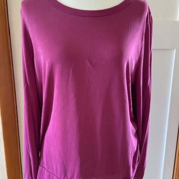 LOFT Tops - LOFT  V Back Long Sleeve Top, Size XL XLarge